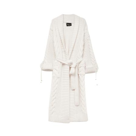 Blumarine Belted Coats inbo, Dame Uldfrakker