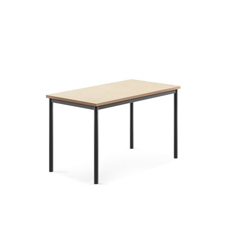 Desk SONITUS, 1200x700x720 mm, beige linoleum, anthracite