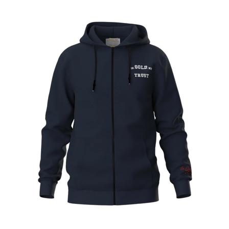 In Gold We Trust Hoodies , Blauw , Heren , Maat: L