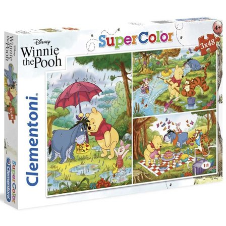 Pussel 3 x 48 Bitar - Nalle Puh