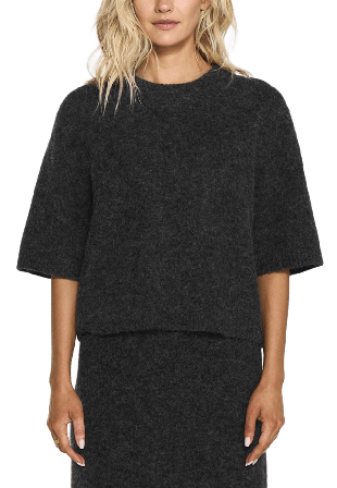 Twist & Tango Madina Short Sleeve Knit Tröjor Dam Svart XS