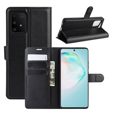 Classic Samsung Galaxy S10 Lite flip kuoret - Musta