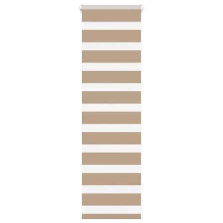 vidaXL Zebratyg brunt sandbredd 35,9 cm polyester, rullgardin med zebra-mönster, zebra-gardin för fönster, gardin 4014509