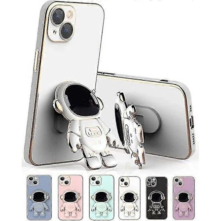 Astronaut Fällbart Stöd Fodral Kompatibelt Med Iphone 12 Pro Max/12 Pro/12, Elektropläterat Tpu Skyddande Skal