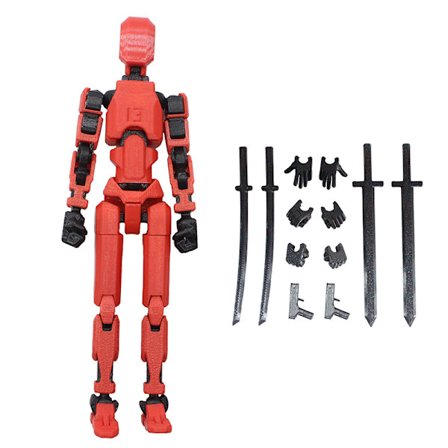 Multi-ed Movable Robot 3D Printet Mannequin Toyslucky 13 Dummy