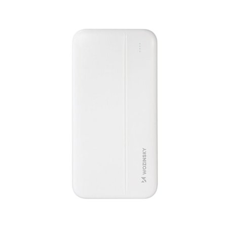 Wozinsky Li-Po strømbank 10000mAh 2 x USB hvit (WPBWE1)
