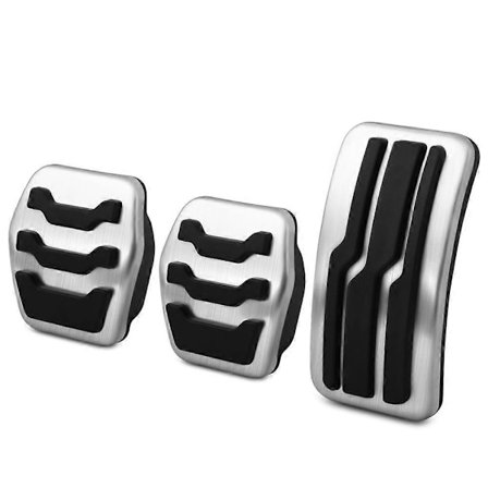 Hienostuneet ruostumattomasta teräksestä valmistetut auton polkimet, jotka ovat yhteensopivia Volvo V50:n kanssa 2004 2005 2006 2007 2008 2009 2010 