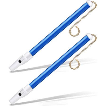 2 stk. Skyvefløyte Instrument Skyvefløyte Leke Skyvefløyte Party Favors med Rustfritt Stål Skyve Stenger for Foreldre-Barn Spill, Utdannings P