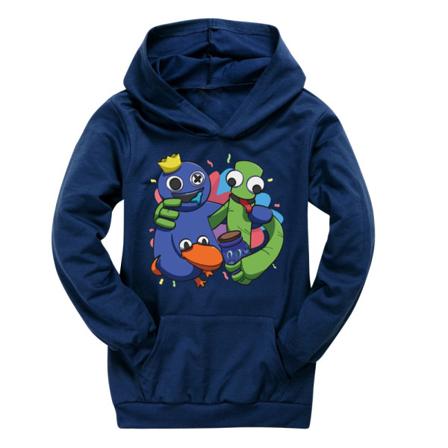 Rainbow Friends hættetrøje til børn Casual Pullover H Navy blue 140cm