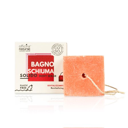 Officina Naturae BAGNOSCHIUMA SOLIDO RIVITALIZZANTE CO.SO. 64g - Bagno e Doccia