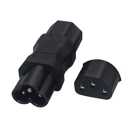 C6 til C5 Rett Adapter Hann til Hunn Adapter C6 til C13 Adapter Kabel Adapter C6 til C15/C6 til C7 Kompakt Størrelse Holdbar