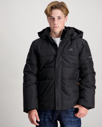 Didriksons SILIKAT KDS JACKET Czarny Kurtki Chłopiec - Kids Brand Store