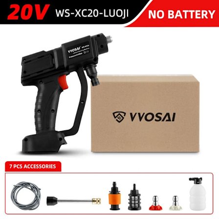 VVOSAI 20V 22BAR Trådløs Høytrykksspyler for Bil, Vannspylerpistol, Bærbar Høytrykks Skumspyler for Makita Batteri