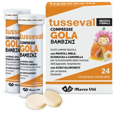 Marco Viti Tusseval Gola Bambini 24 Compresse
