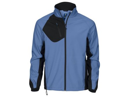 PROJOB Softshelljacka herr 2422 blå 5XL - Lyreco - Arbetskläder - Arbetsjackor - Softshelljackor