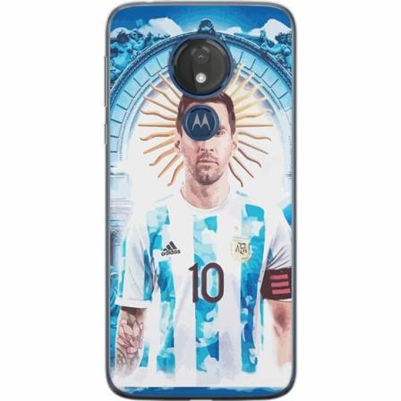 Motorola Moto G7 Power Genomskinligt Skal Messi