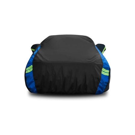 Auton suojapeite - auton ulkosuojapeite - auton suojapeite - auringonsuoja ja lämpösuoja - sisäänrakennetuilla fluoresoivilla heijastinnauhoilla - 