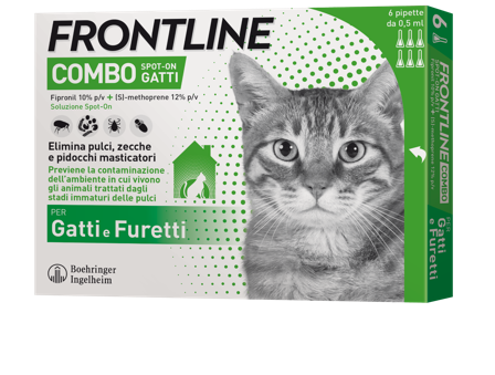 Frontline Combo Soluzione Spot On Gatti E Furetti 6x0,5ml