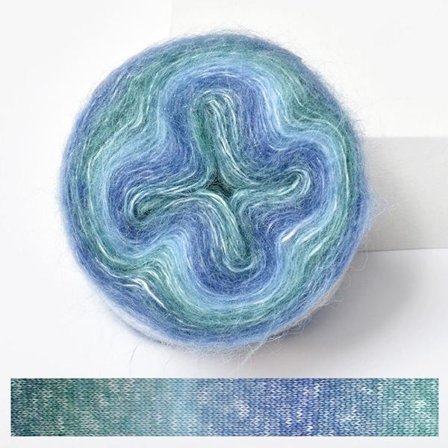 250M Rainbow Mohair Garn Gradient Farge Kakegarn 09 09