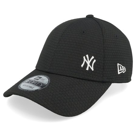 New Era - New York Yankees Flawless Mesh 9FORTY Black/White Adjustable Adjustable Black Cap - MLB @ Hatstore