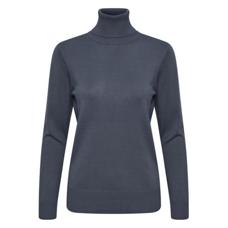 Saint Tropez, J2046, Mila SZ Rollneck Pullover Niebieski, Kobieta, Rozmiar: S