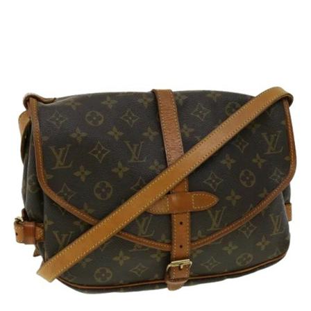 Louis Vuitton Vintage, Pre-owned Canvas louis-vuitton-bags Bruin, Dames, Maat:ONE Size