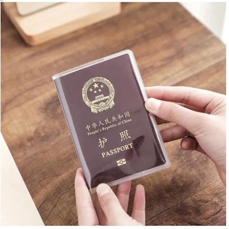 Waterproof Clear Plastic Pvc Passport Cover Transparent Keep Clean Protect Passport Holder With Credit Card Ticket Case Pouch
