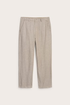 Kappahl | Spodnie z mieszanki lnu, o regularnym kroju Jasnobrązowy M | Jasnobrązowy