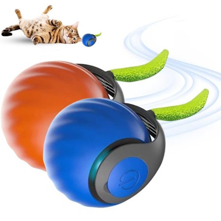 Rullande boll, 2025 Ny kattleksak Elektrisk magisk boll Hund Självständig, Hundleksak Interaktiv leksak Katt Automatisk rullande boll för katter 