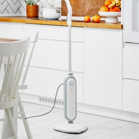 1300W dampmoppe med hurtig opvarmning og komplet tilbehørssæt