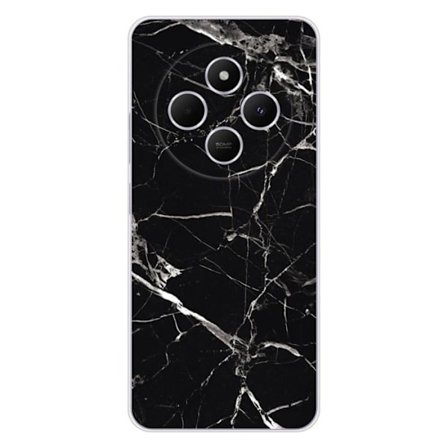 Siliconfodral - Kompatibel med Xiaomi Redmi 14C 4G - design i svart marmor