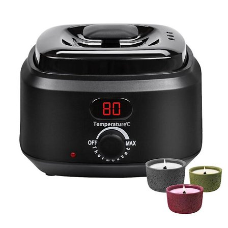 Lysstøpingsett for voksne, digital voks smelteovn med varmeplate for nybegynnere i lysstøping