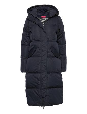Microfibre Duvet Coat Fodrad Rock Blå Superdry