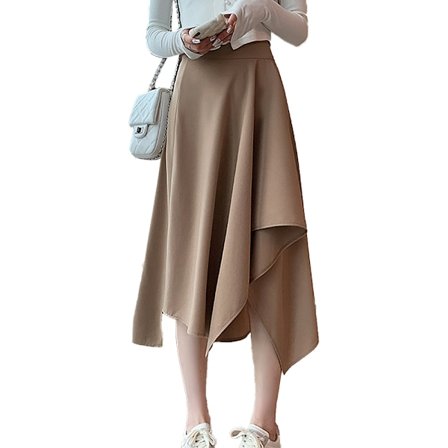 Flytande näsduk fåll midikjol