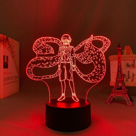 Anime Tokyo Ghoul 3D-lampa Juuzou Suzuya för sovrumsdekor nattlampa cool födelsedagspresent Tokyo Ghoul LED-nattlampa JuuzouC