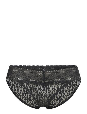 Halo Lace Bikini Brief Truse Brief Truse Svart Wacoal