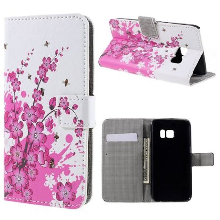 Plånboksfodral Samsung Galaxy S7 Edge - Körsbärsblommor