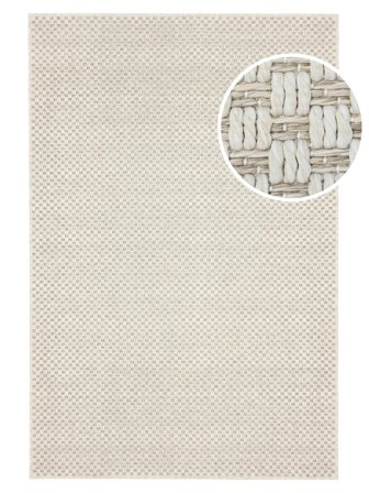 Benni Indoor/Outdoor Rug Washable 160X230 Beige/White