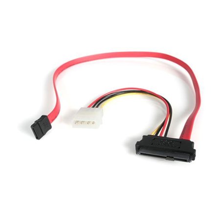 StarTech 18in SAS 29 Pin to SATA Cable with LP4 Power - 18in SAS 29 pin to SATA Cable - 18in SFF 8482 to SATA (SAS729PW18) - SATA/SAS-kabel - 46 cm