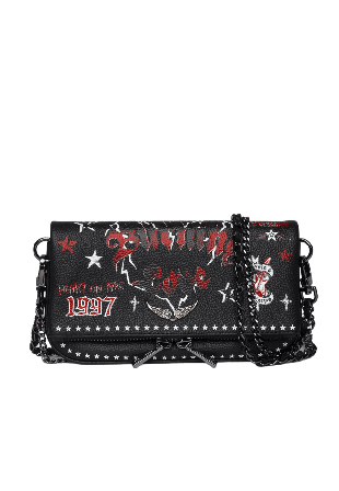 Zadig & Voltaire ROCK NANO GRAINED LEATHER PUNK Handväskor Dam Svart ONESIZE