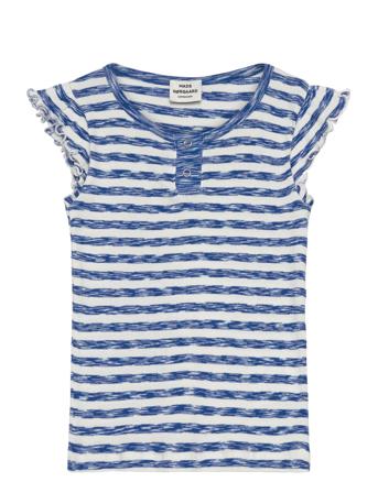 2X2 Cotton Stripe Cinne Tee Blue Mads Nørgaard