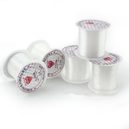 Klar icke-stretchig elastisk pärltråd icke-elastisk sladd pärltråd kristallsträng icke-stretchig linje hantverk smycken armband gör sladdsträng (0,25、