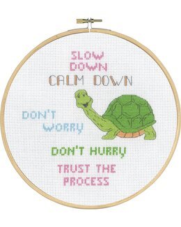 Broderikit Billede Slow Down - Permin