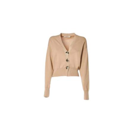 Jucca, Cardigan Beige, Dames, Maat:L