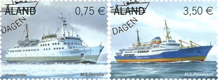 Åland 2010 - Passagerskibe - Stemplet sæt 2v
