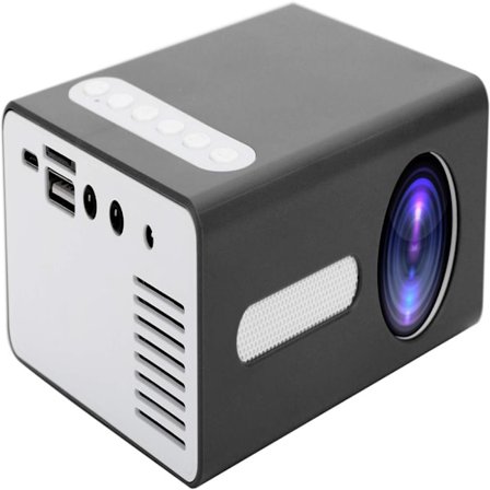 Mini Bærbar Trådløs Projektor (EU Svart), Hjemmeprojektor Kompatibel