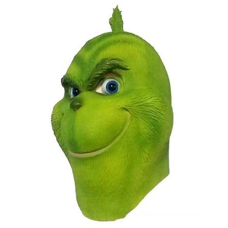 Joulu The Grinch Full Head Latex Mask Xmas Hat Monster Adult Gloves