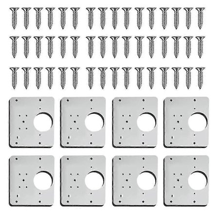 Hængselreparationsplade, Hængselreparationsbeslag til skabe, Reparationssæt til hængsler til køkkenskabslåger