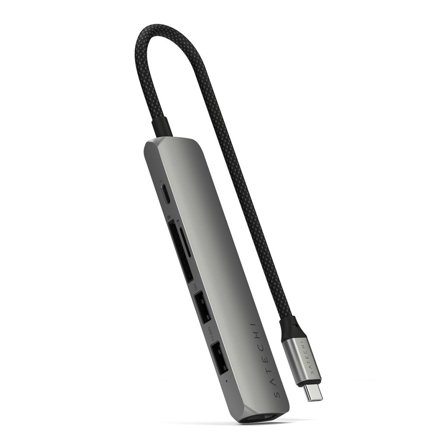 Satechi 6-i-1 USB-C Slim Multiport-adapter USB Type-C