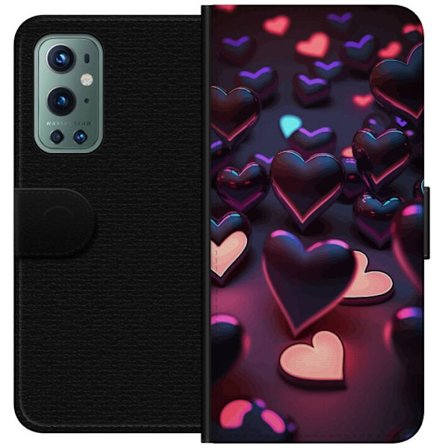 Kompatibelt Plånboksfodral till OnePlus OnePlus 9 Pro Midnattshjärtan